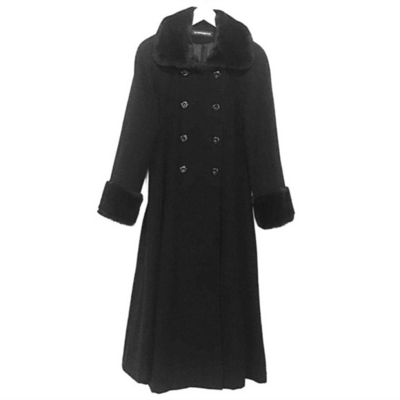 Donny Brooks Black Wool Coat SZ. 2 - Picture 2 of 7